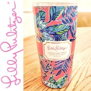 Lilly Pulitzer 20 Oz Insulated Stainless Steel Travel Cup Lil Earned Stripes